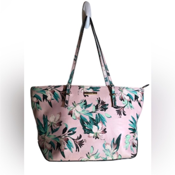 Nine West Floral tropical Pink Tote Bag - Picture 4 of 8